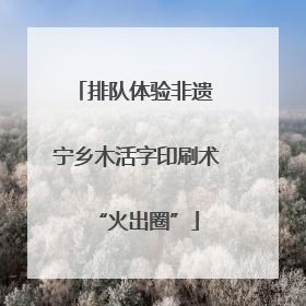 排队体验非遗 宁乡木活字印刷术“火出圈”