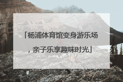 杨浦体育馆变身游乐场，亲子乐享趣味时光