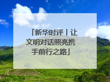 新华时评丨让文明对话照亮携手前行之路
