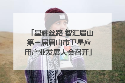 星耀丝路 智汇眉山 第三届眉山市卫星应用产业发展大会召开