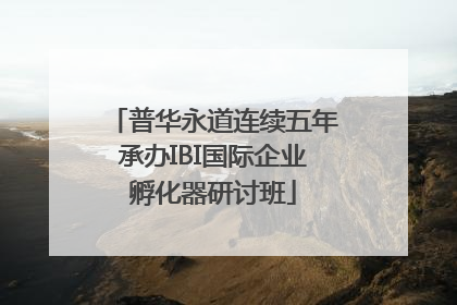 普华永道连续五年承办IBI国际企业孵化器研讨班