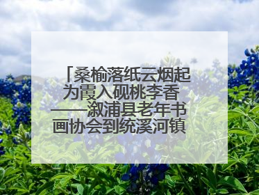 桑榆落纸云烟起 为霞入砚桃李香——溆浦县老年书画协会到统溪河镇学校开展书画进校园活动