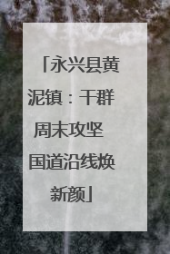永兴县黄泥镇：干群周末攻坚 国道沿线焕新颜