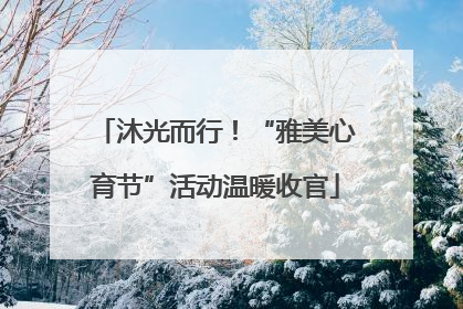 沐光而行！“雅美心育节”活动温暖收官