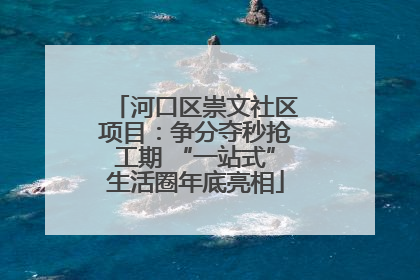 河口区崇文社区项目：争分夺秒抢工期 “一站式”生活圈年底亮相