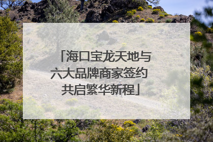 海口宝龙天地与六大品牌商家签约 共启繁华新程