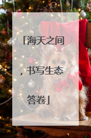 海天之间，书写生态答卷