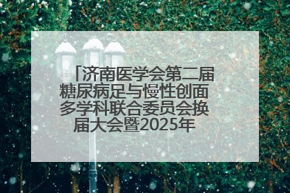 济南医学会第二届糖尿病足与慢性创面多学科联合委员会换届大会暨2025年学术年会成功举行