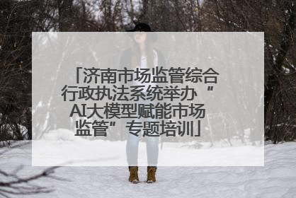济南市场监管综合行政执法系统举办“AI大模型赋能市场监管”专题培训
