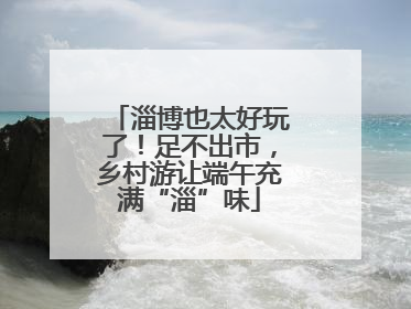 淄博也太好玩了！足不出市，乡村游让端午充满“淄”味