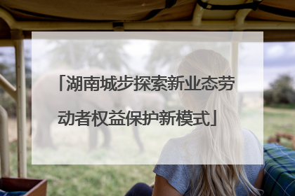 湖南城步探索新业态劳动者权益保护新模式