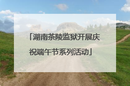 湖南茶陵监狱开展庆祝端午节系列活动