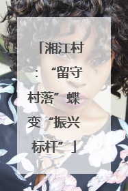 湘江村：“留守村落”蝶变“振兴标杆”