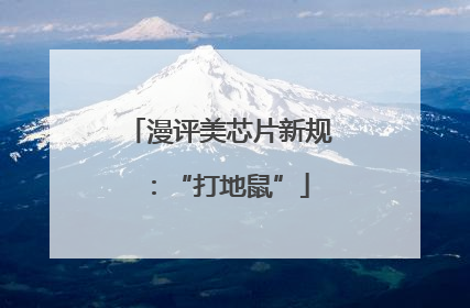 漫评美芯片新规：“打地鼠”