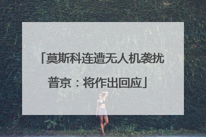 莫斯科连遭无人机袭扰 普京：将作出回应
