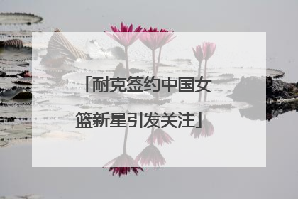 耐克签约中国女篮新星引发关注