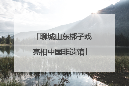 聊城山东梆子戏亮相中国非遗馆