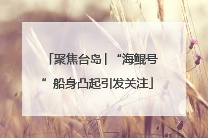聚焦台岛│“海鲲号”船身凸起引发关注