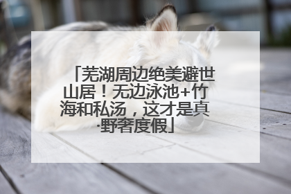 芜湖周边绝美避世山居！无边泳池+竹海和私汤，这才是真·野奢度假