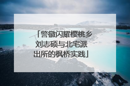 警徽闪耀樱桃乡 刘志硕与北宅派出所的枫桥实践