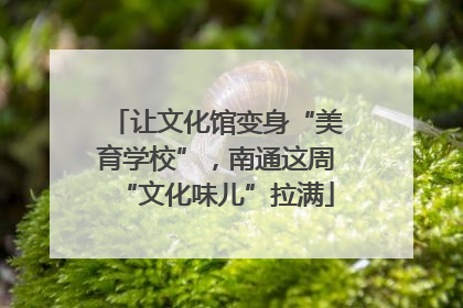 让文化馆变身“美育学校”，南通这周“文化味儿”拉满