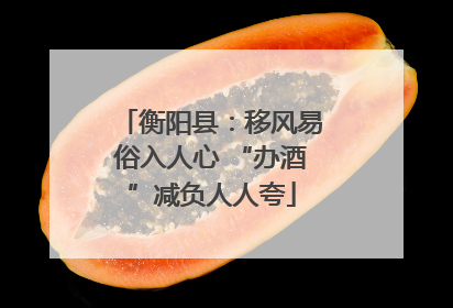 衡阳县：移风易俗入人心 “办酒”减负人人夸