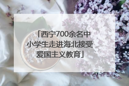 西宁700余名中小学生走进海北接受爱国主义教育