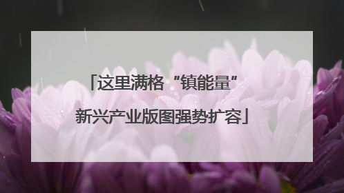 这里满格“镇能量” 新兴产业版图强势扩容