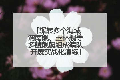 辗转多个海域 渭南舰、玉林舰等多艘舰艇组成编队开展实战化演练