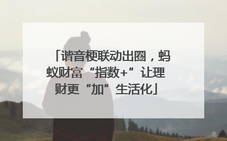 谐音梗联动出圈，蚂蚁财富“指数+”让理财更“加”生活化