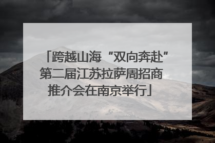 跨越山海“双向奔赴” 第二届江苏拉萨周招商推介会在南京举行
