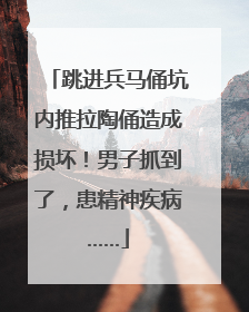 跳进兵马俑坑内推拉陶俑造成损坏！男子抓到了，患精神疾病……
