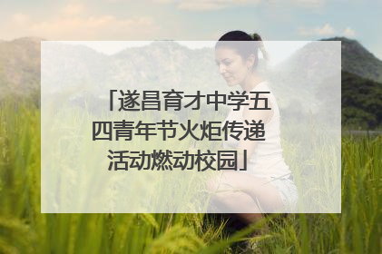 遂昌育才中学五四青年节火炬传递活动燃动校园