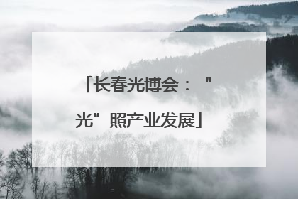 长春光博会：“光”照产业发展
