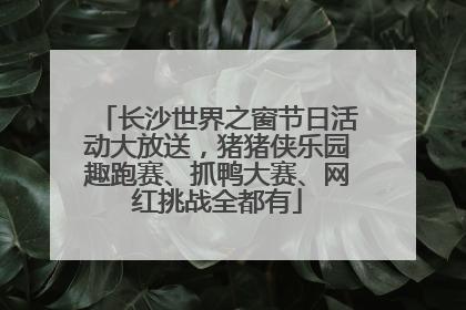 长沙世界之窗节日活动大放送，猪猪侠乐园趣跑赛、抓鸭大赛、网红挑战全都有
