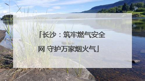 长沙：筑牢燃气安全网 守护万家烟火气