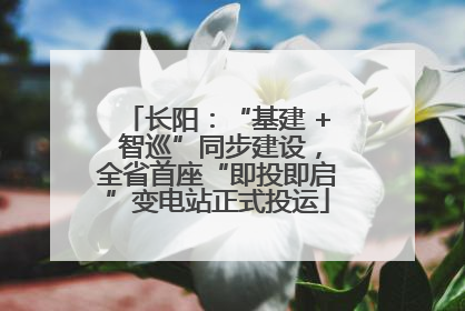 长阳：“基建 + 智巡”同步建设，全省首座“即投即启”变电站正式投运