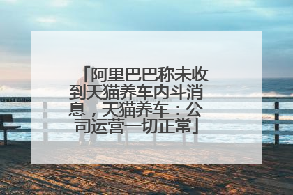 阿里巴巴称未收到天猫养车内斗消息，天猫养车：公司运营一切正常