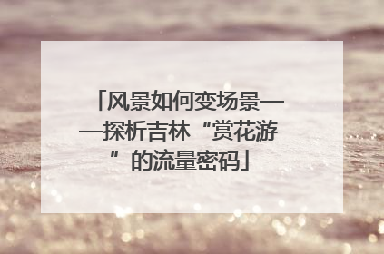 风景如何变场景——探析吉林“赏花游”的流量密码