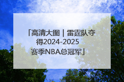 高清大图｜雷霆队夺得2024-2025赛季NBA总冠军