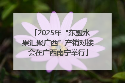 2025年“东盟水果汇聚广西”产销对接会在广西南宁举行