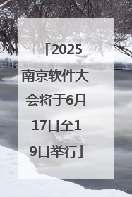 2025南京软件大会将于6月17日至19日举行
