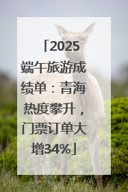 2025端午旅游成绩单：青海热度攀升，门票订单大增34%
