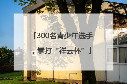 300名青少年选手，拳打“祥云杯”