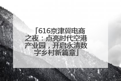 616京津冀电商之夜：点亮时代空港产业园，开启永清数字乡村新篇章