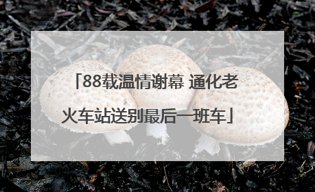 88载温情谢幕 通化老火车站送别最后一班车