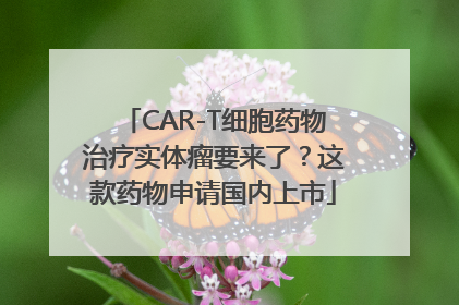 CAR-T细胞药物治疗实体瘤要来了？这款药物申请国内上市