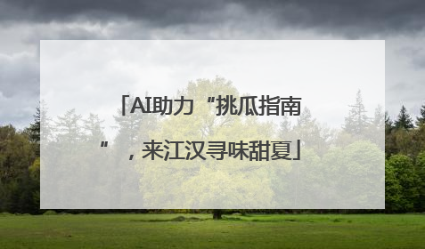 AI助力“挑瓜指南”，来江汉寻味甜夏