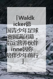 Waldkicker德国青少年足球赛圆满闭幕，指定营养伙伴inne因你陪伴少年前行